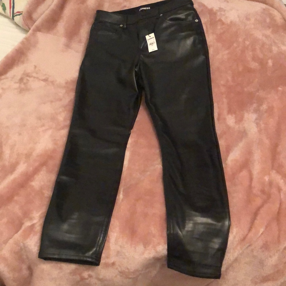 Express leather jeans 4R